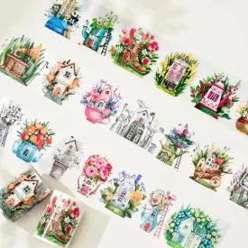 Forest Houses Wide Washi/PET Tape