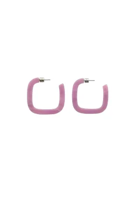 MIDI SQUARE HOOPS ORCHID