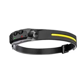 Sensor Headlamp XPE COB LED Head Lamp Flashlight USB Rechargeable Head Torch More Lighting Mode Head Light with Built-in Battery